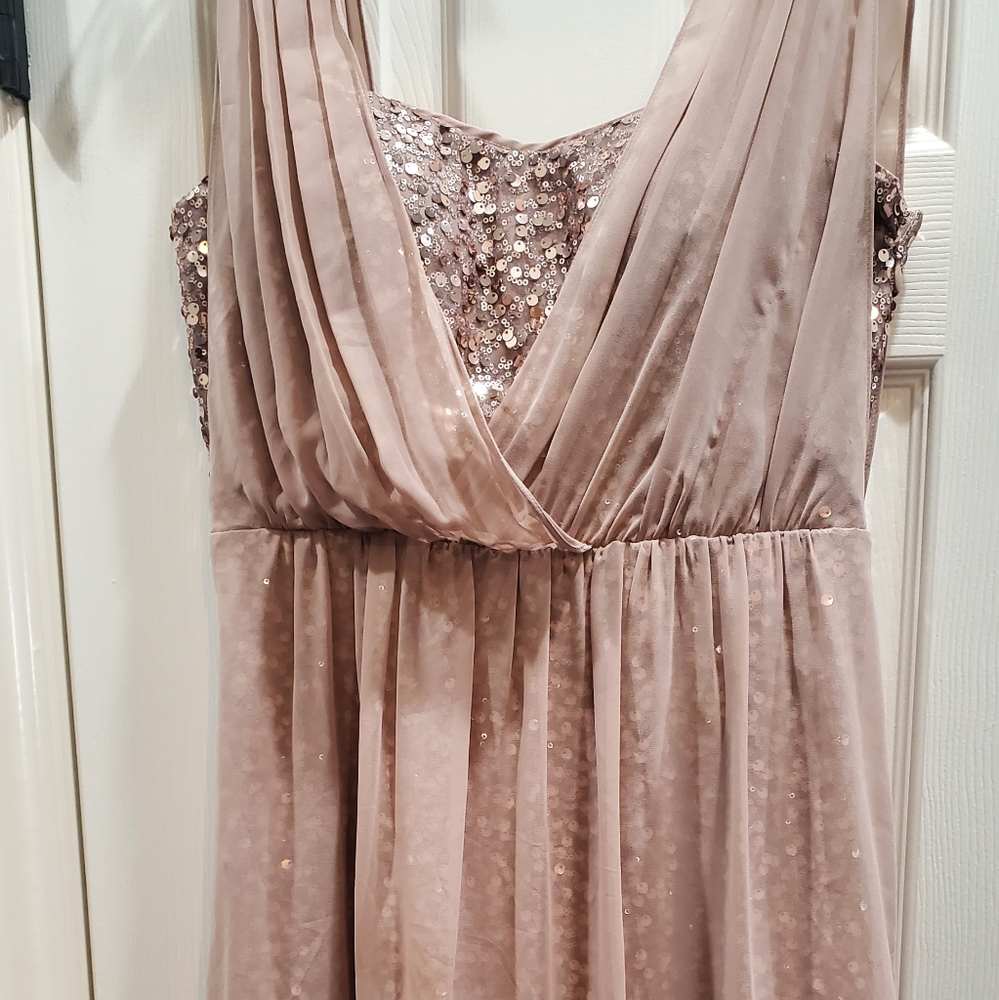 Sequen with cheer over dress